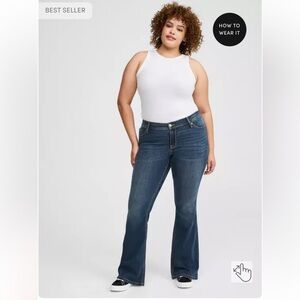 Torrid Luxe Slim Boot Super Stretch sz 18 S Jean Casual Everyday Dark Wash